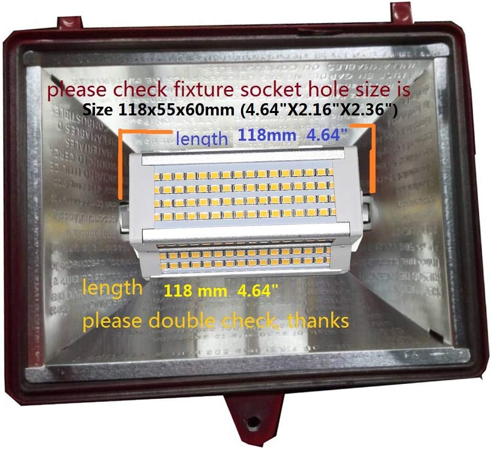 Ampoule LED R7S 50W Lumière Chaude Dimmable 3000k Double Extrémité J118 Type J 118mm 4.64 Projecteur LED 5000LM Equivalent 500W Halogène Lampadaire 200 Degrés Intérieur Et Extérieur (3000k) -OSRAM || EUROPALAMP Soldes Boutique