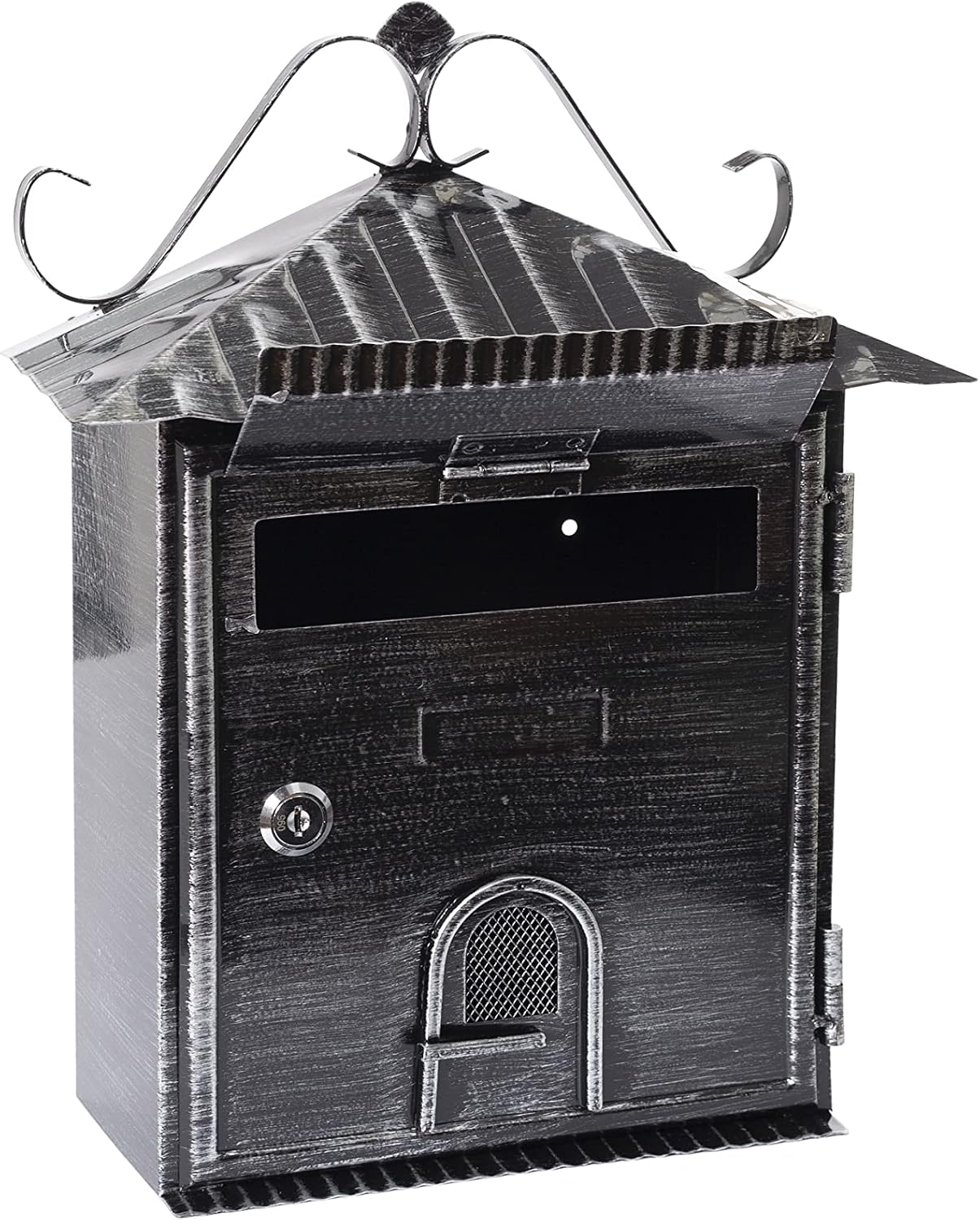 Vintage Style Metal Individual Mailbox, Small Wall Mounted Mailbox ...