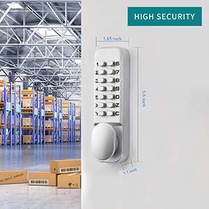 serrure a code porte verrou mecanique connectée porte connectee portail exterieur poignet de porte