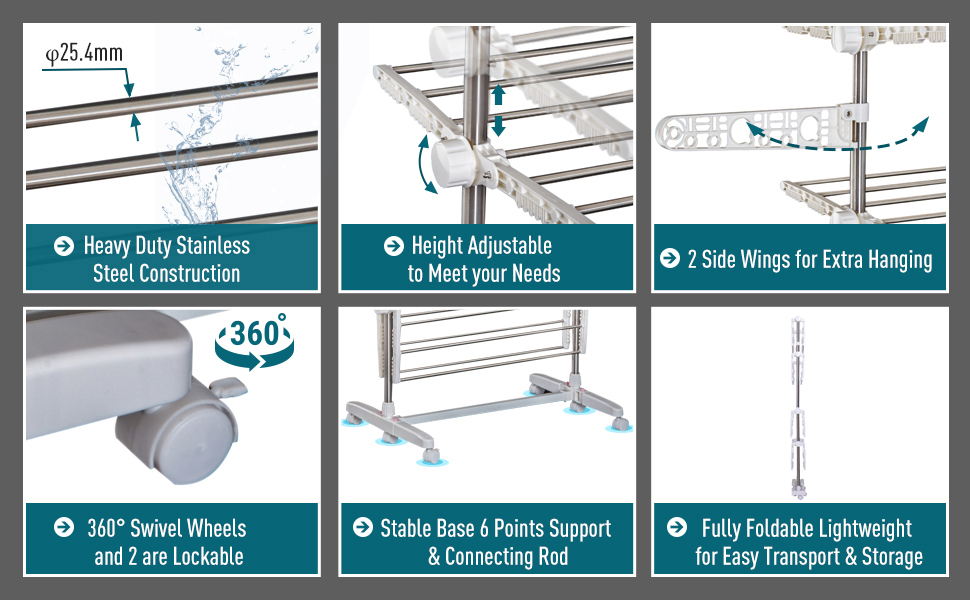 HOMCOM 4 Layers Folding Rail Clothes Hanger Stand Airer Dryer Rack Holding -Home Sale Shop AAHKMJXYDAFdJAOAIMEbOAchlkWZ0oakZn uVZ0mPidMNbILvCvspZ4oG3fPgIqc1P05C5SmPDKg0UZdk7akth5A4QtOjaw3sk5E6KXtl5Q1HUjGzWmb8GvranMyd5rRUY