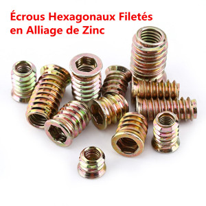 Écrou sechseckiges Fileté