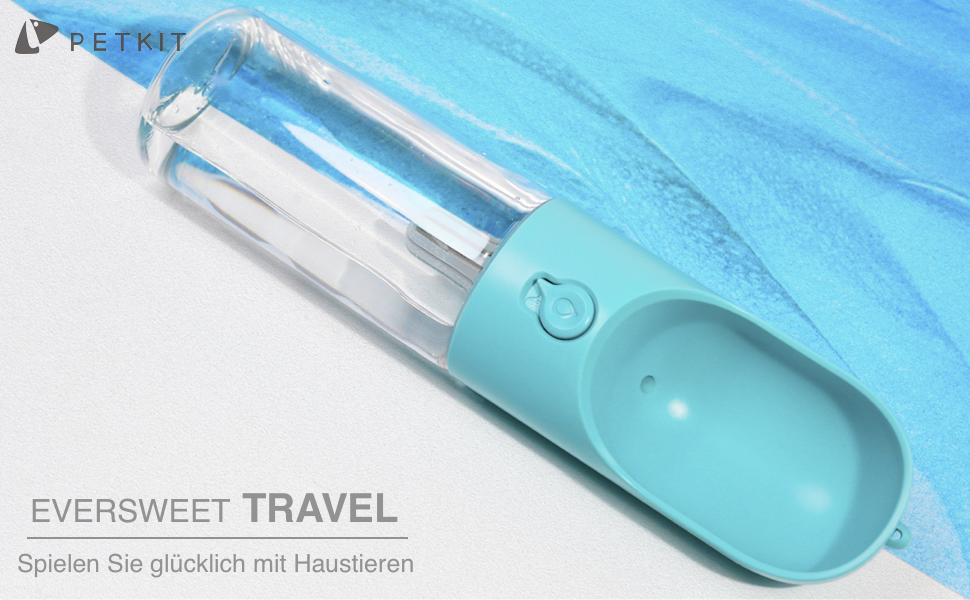 Distributeur d'eau pour Animaux Antibactérien Chien Chat Voyage en Plein Air Boisson Bouteille Bol