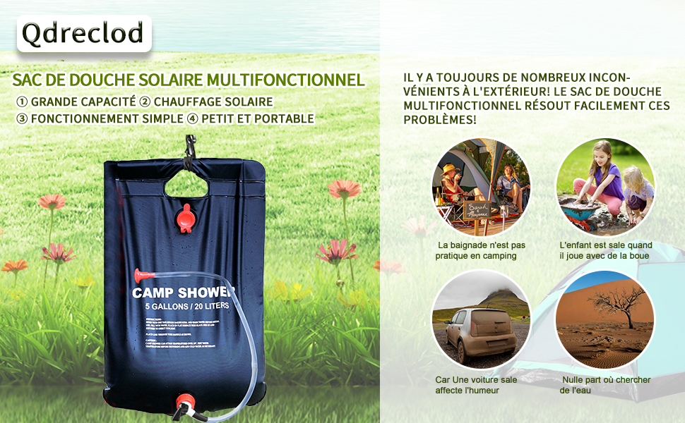 Sac de Douche Solaire
