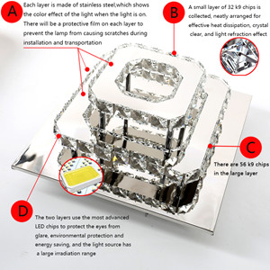 Lampadario soggiorno in cristallo