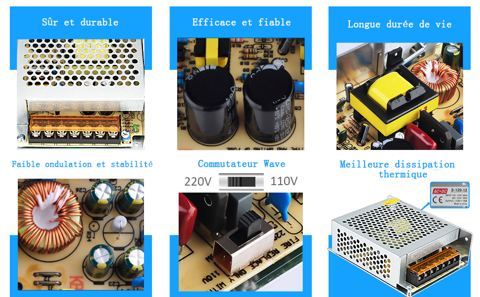 Alimentation à découpage 12V 10A