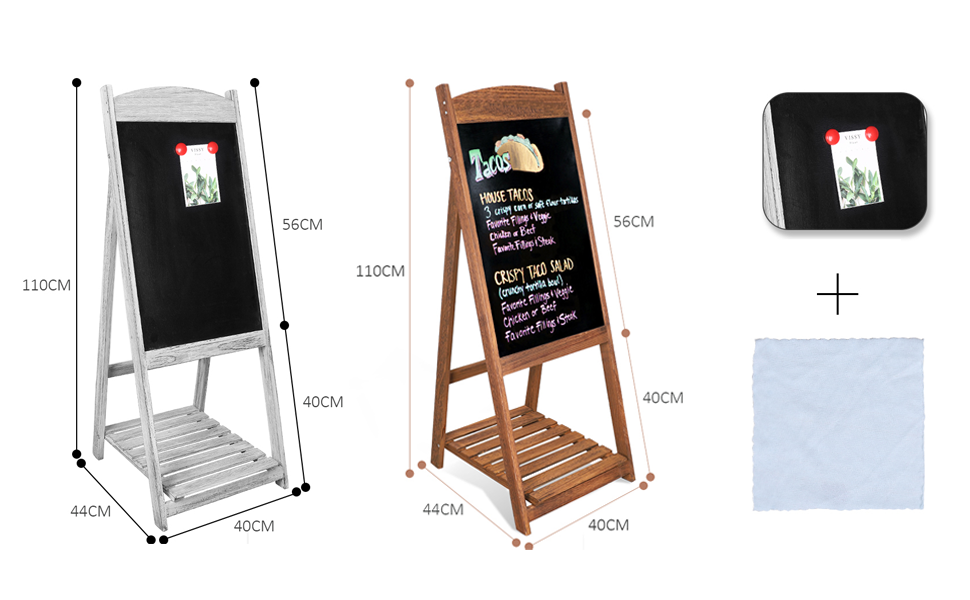 chevalet menu bois