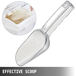 VEVOR Bo?te De Stockage De Riz Bacs à Farine Céréales Sur Roulettes 2PCS (40L + 25L) 15 Boîte de rangement de riz