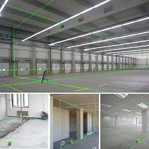 Champ d'application presque illimité: ●Un plan horizontal à360° et deux plans verticaux à 360° permettent aux utilisateurs de couvrir le sol, le mur et le plafond tout autour de la pièce.
[SENTENCE 21] ●Vous pouvez utiliser l'intersection des lignes laser pour projeter des points de référence et diviser les surfaces à angle droit.
[SENTENCE 22] ●Appuyez brièvement sur le bouton de fonctionnement pour changer successivement les combinaisons de lignes laser.
[SENTENCE 23] ●Les trois lignes laser peuvent être sélectionnées individuellement en fonction des applications sur le chantier.