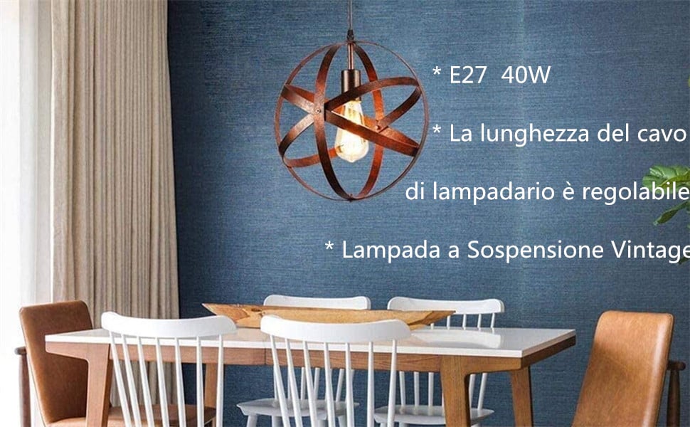 Lampada a Sospensione Vintage