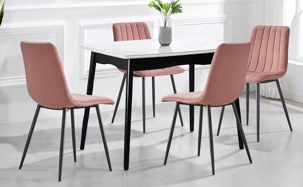 velvet dining chairs
