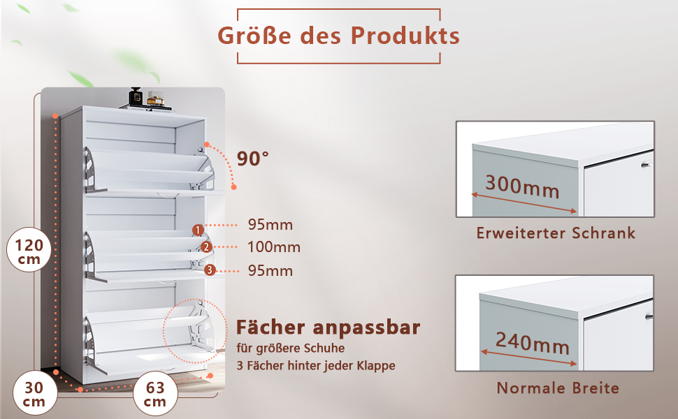 schuhschrank, schmal 