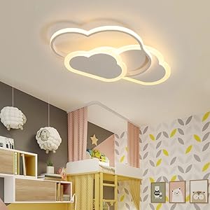 Plafoniera Lampadario Led,Moderna Design Nuvola Luci Led Camera Da Letto,  Lampada Led Soffitto Dimmerabile Faretti Led Soffitto Per L'illuminazione  Di Interni,Corridoio,Ca(Size:300mm,Color:Plafoniera) : .it:  Illuminazione