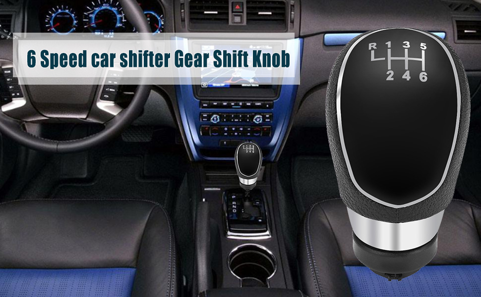 Pommeau De Levier De Vitesse Chrome Pour Fiat 500 - 6 Vitesses Manuel, Neuf Générique