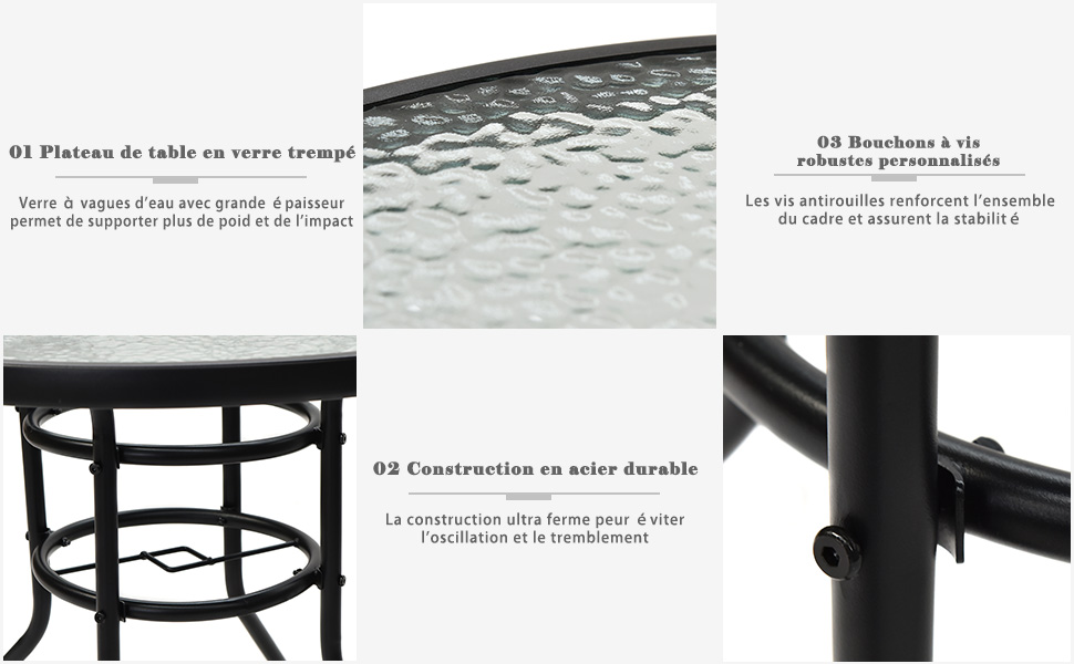 Table de jardin