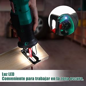 HYCHIKA sierra de sable electrica inalámbrica 18v