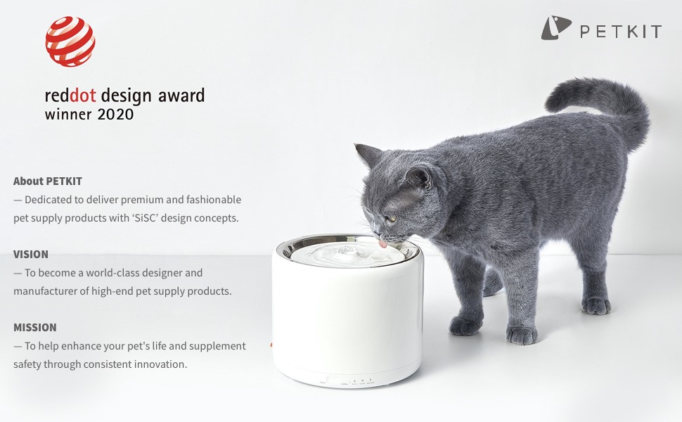 Distributeur Eau pour Chat avec Filtre 2L Distributeur Fontaine d'eau