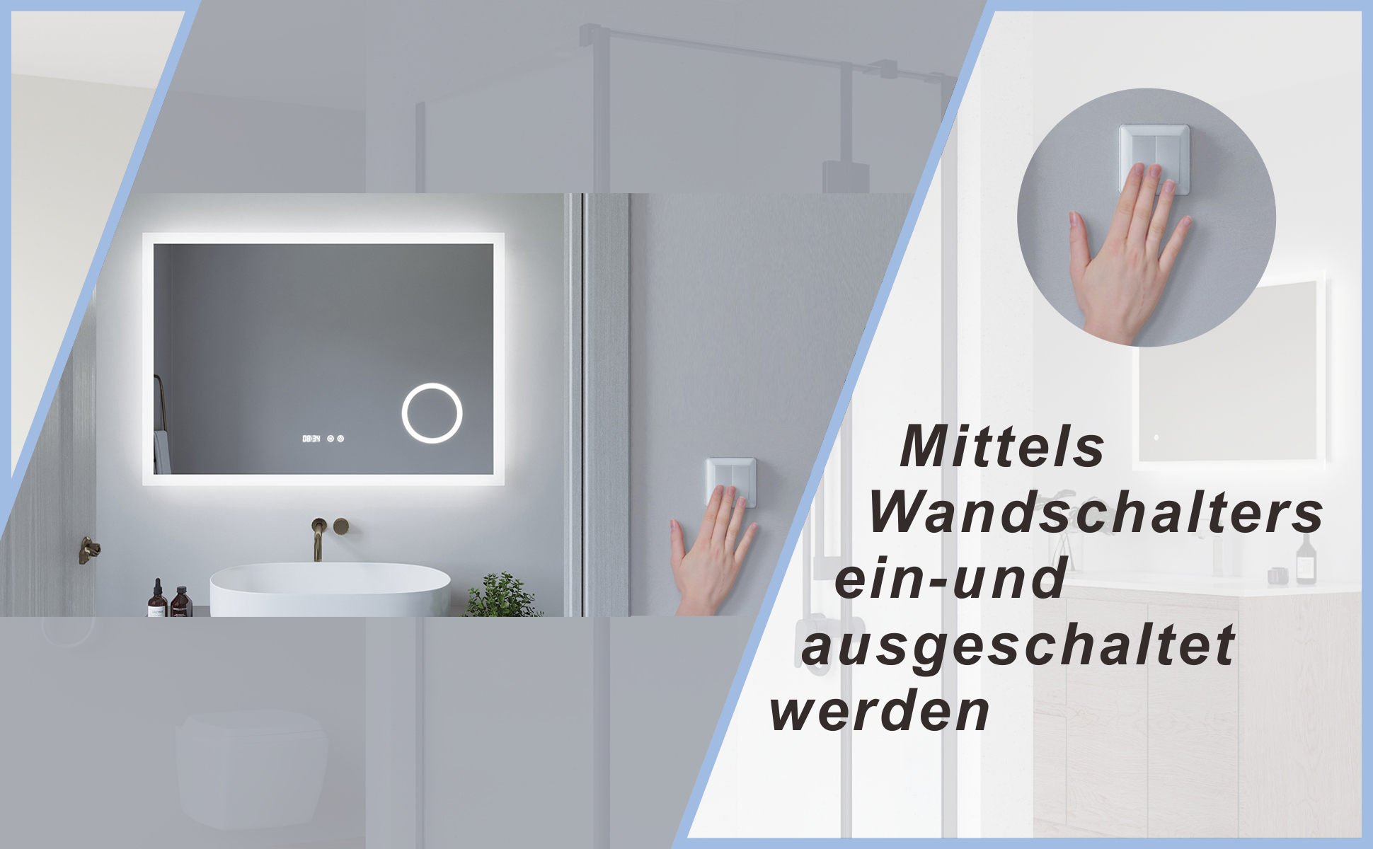 ECHOS Badspiegel mit LED Beleuchtung