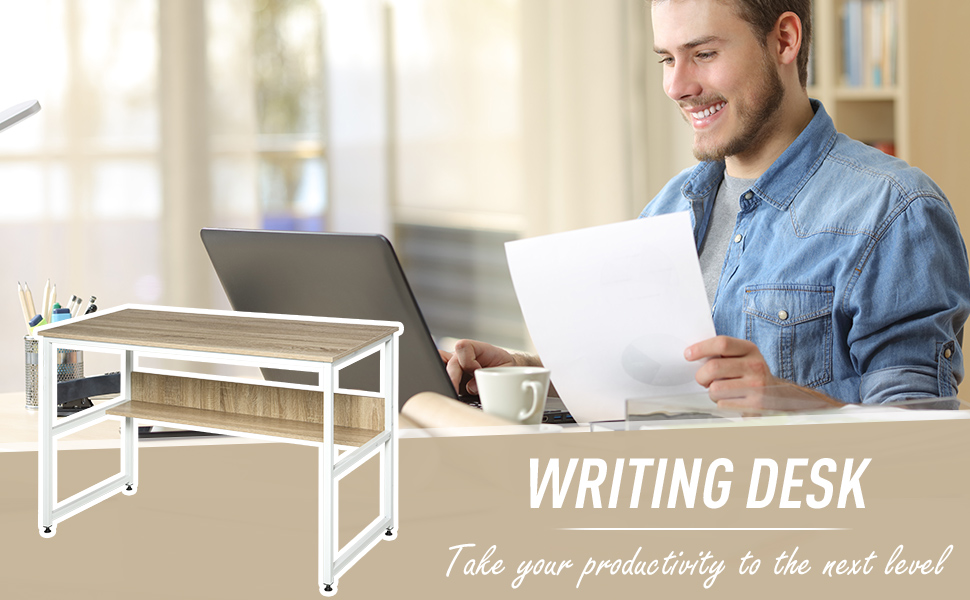 HOMCOM Two-Tier Writing Desk Metal Frame Smooth Shelves W/ Storage Shelf Multicolor -Office Furniture Store AAHKMJXYDAFdJAOAIMEbOAchlkWZ0oakZn uVZ0mPidMNbILvCvspZ4oG3fPgIqc1P05C5SmPDKg0UZdk7akth5AIRq7oPZzdqMcgM2syWYrS2glc59yPhNcqA Vkb3vEnLAwgUWtHyxl0N17yt4rlJtX0