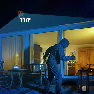 Caméra de surveillance extérieure Wi-Fi.