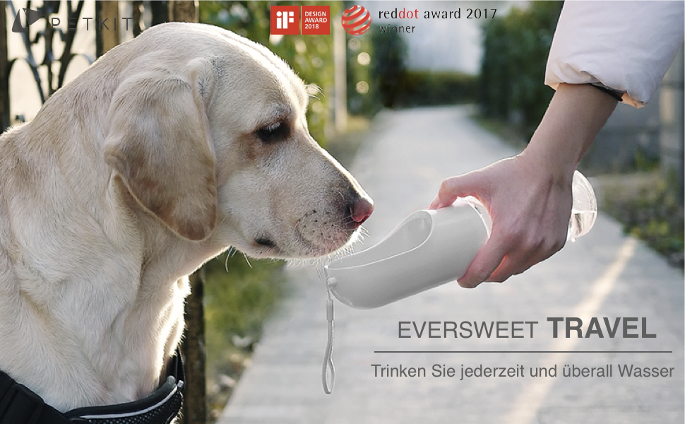 hund trinkflasche Hund trinken Glas im Freien Hund Wasserglas reisen Katzenwasserschale Hundekürbis