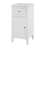 Meuble Haut De Salle De Bain - 1 Porte Placard Commode Meuble De Rangement Mural Armoire Suspendue SoBuy® FRG203-W -Songmics Soldes Magasin