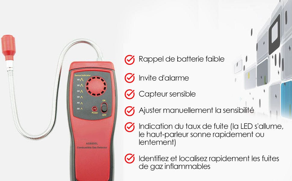 détecteur de gaz inflammable