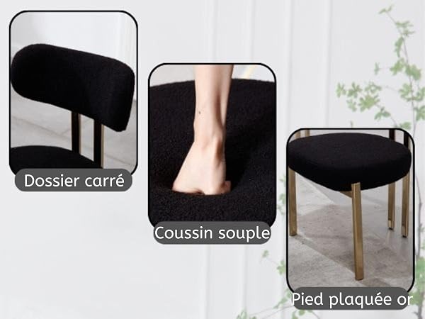 chaise salle a manger pied noir