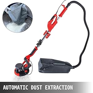 VEVOR Ponceuse Orbitale Filaire 850W, Ponceuse Excentrique Filaire à LED 15 ponceuse orbitale