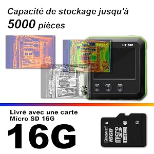 5.  ●L'étui de protection facilite le port et la protection de la caméra d'imagerie thermique, où que vous soyez. ●L'imageur thermique a une haute précision de ±2.0℃ ou ±2% et une sensibilité thermique ≤ 150mk（0,15℃), ce qui rend les résultats de mesure plus précis. Et grâce à la plage de température professionnelle et à la résolution infrarouge, que ce soit pour des détections dans votre maison ou des détections professionnelles, ce sera votre choix idéal.