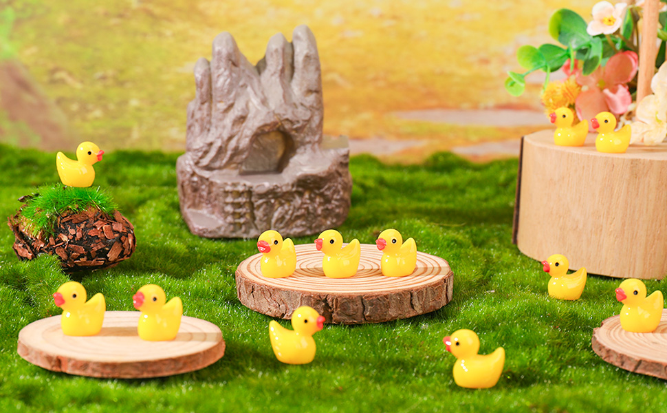 Mini figurines de canards