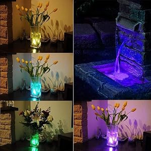  LIGHT Nueva lámpara LED sumergible Mini bujía para jarrones, bañeras, piscinas, etc.!