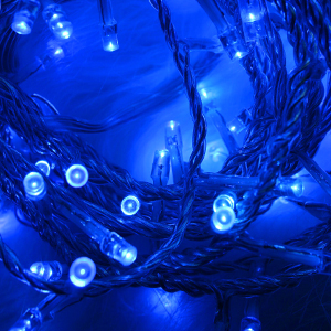 blue solar lights