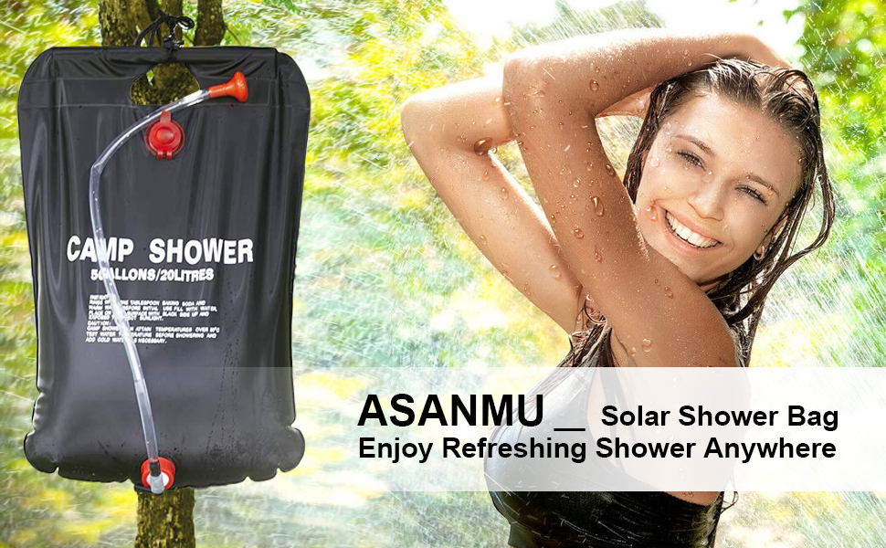 Camping solar shower