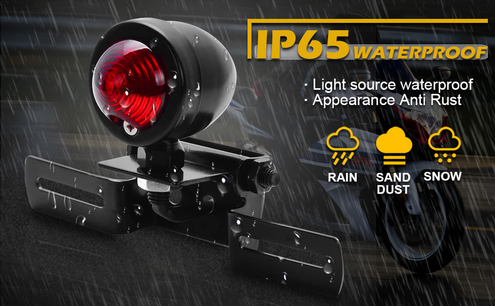 Motorcycle Tail Light Brake Stop Running Light