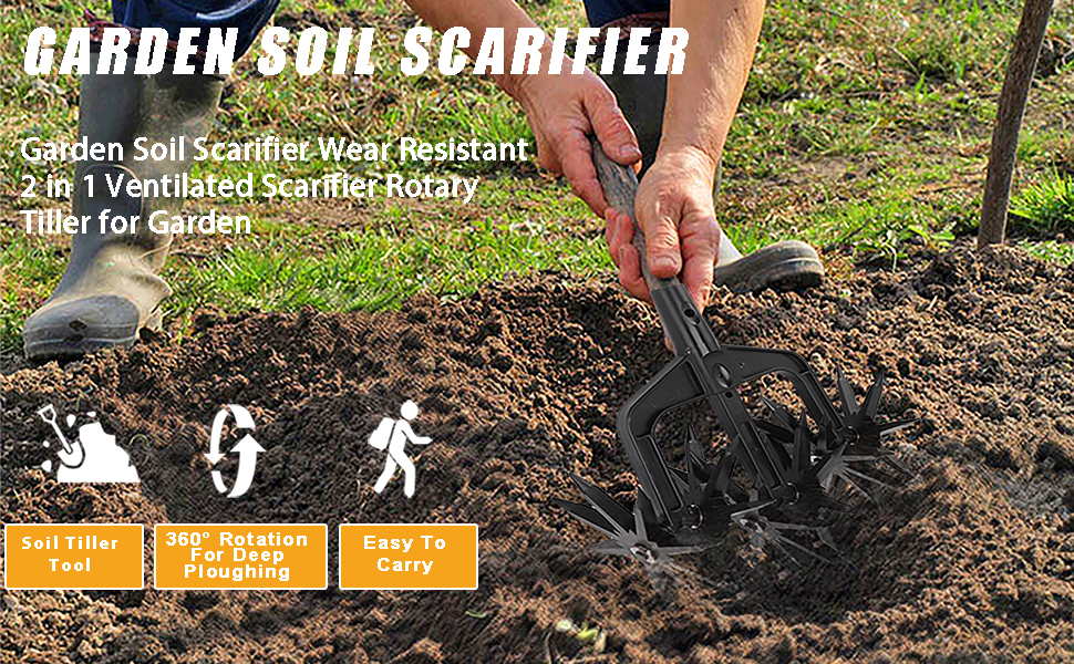 Scarificatore per terreno da giardino