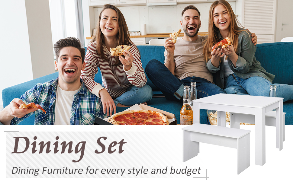 HOMCOM Freestanding Kitchen Cupboard Storage Unit Drawers Handles Shelf -Home Sale Shop