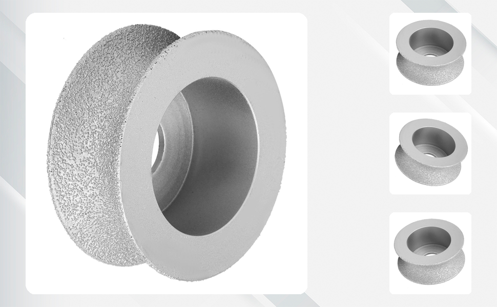 Meule diamantée brasée concave