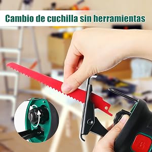 HYCHIKA sierra de sable electrica inalámbrica 18v