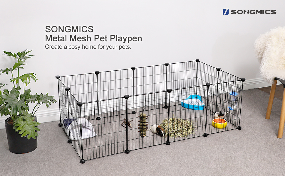 Metal Guinea Pigs Cages, 12 panels C C Runs Indoor Playpen DIY Animal