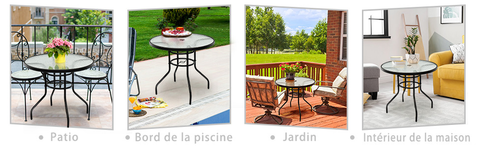 Table de jardin