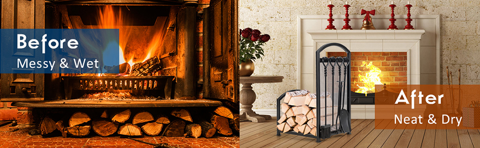 Fireplace Log Rack