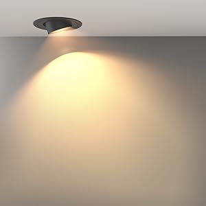 Faretti da soffitto a led 5w 3000k faretto da soffitto in alluminio,  cri>90, nessun sfarfallio, 100 angolo del fascio soggiorno sala da pranzo  corridoio