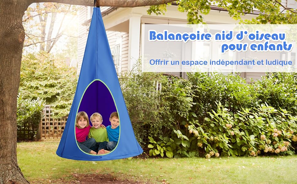 Balançoire nid 'oiseau pour enfant