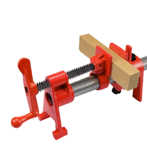 4 sets Clamp Schraubzwingen-Set, Rohr-Schraubzwinge Silber F Klemmen Schnellspanner Clamp Wood Clamp
