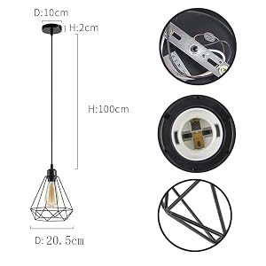Vintage Industrial Ceiling Lamp