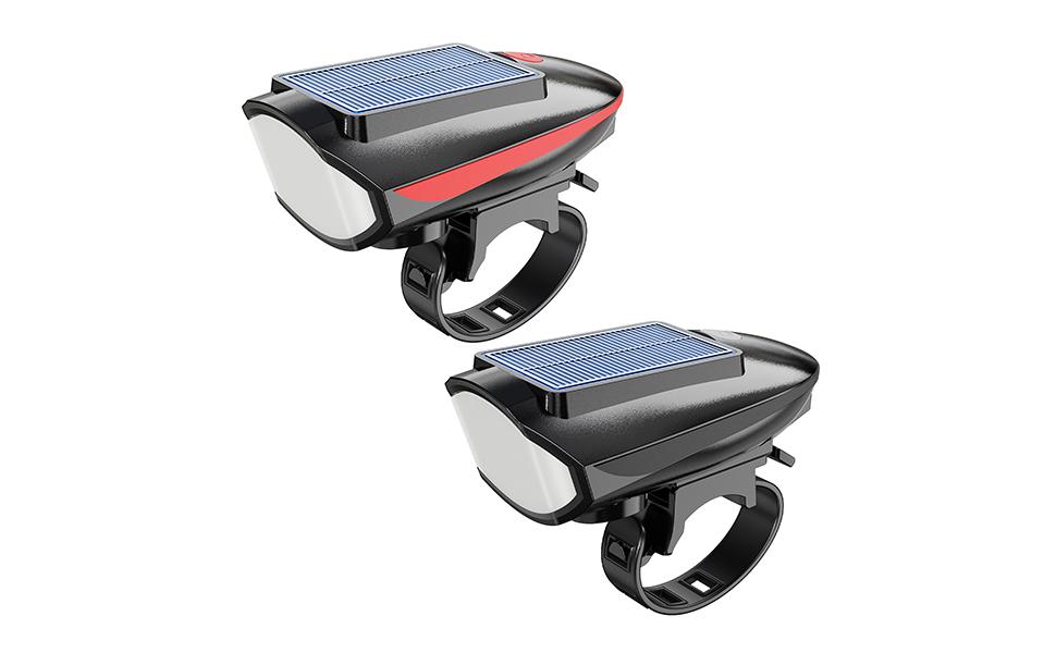 Luz solar para bicicleta, faro solar para bicicleta - Luces de ciclismo de alto brillo