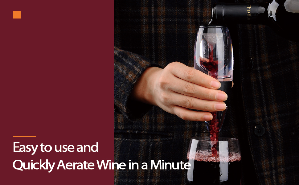 Aérateur à vin avec base Coffret cadeau