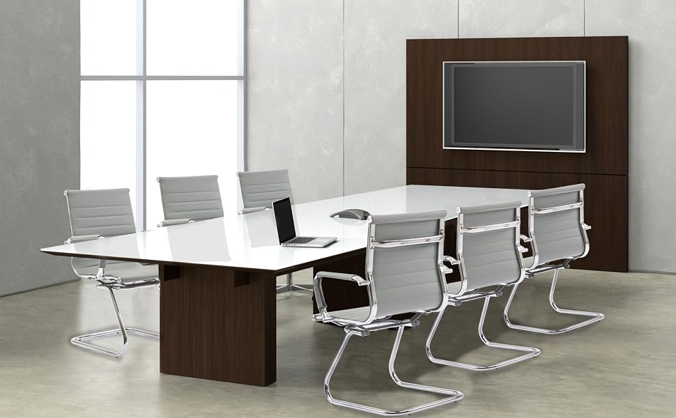  Chaise de bureau moderne sans roulettes