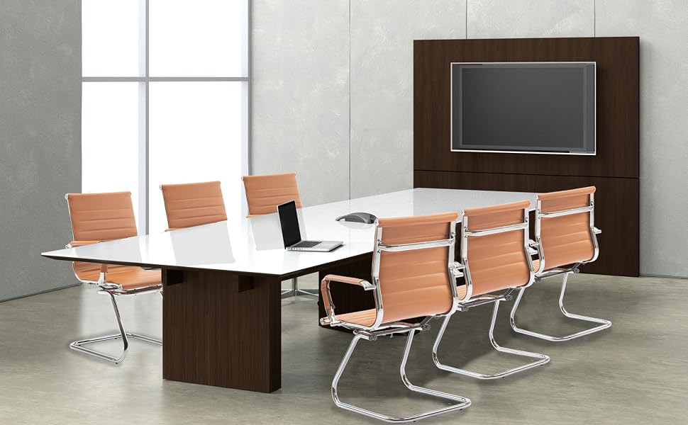  Chaise de bureau moderne sans roulettes