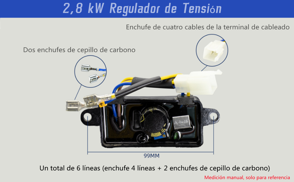 Regulador de tensión de una sola fase